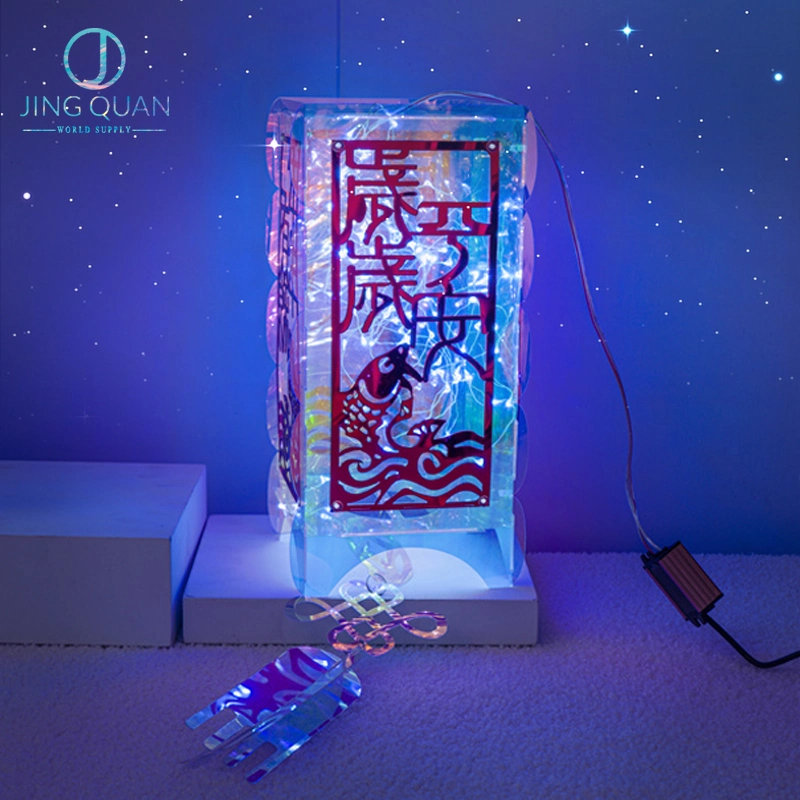 LED Rectangle Lantern Gifts New Year Festive Decoration Lighting Gifts Motif Lights Indoor Lighting Decoration