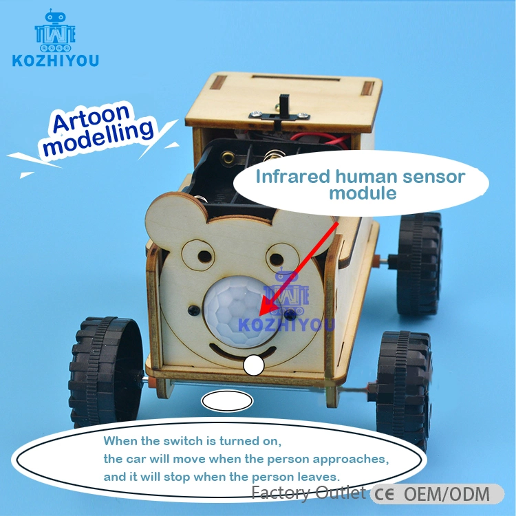 Intelligent corpo humano Carro de indução/Científica experimental de física brinquedos educativos/estabelecimentos de produção de tecnologia/Brinquedos de Vapor