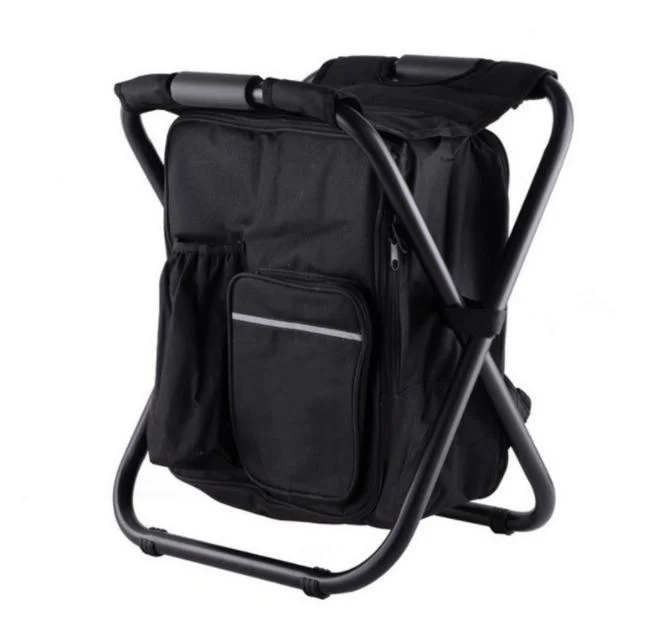 Mehrzweck Faltbar 3 in 1 Picknick Rucksack Angeln Camping Strand Kühltasche Stuhl