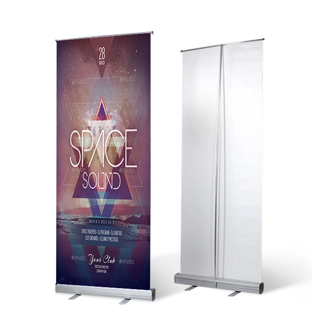Roll up Stand Banner Printed Display Exhibition Show Standard Roll up with Plastic Feet