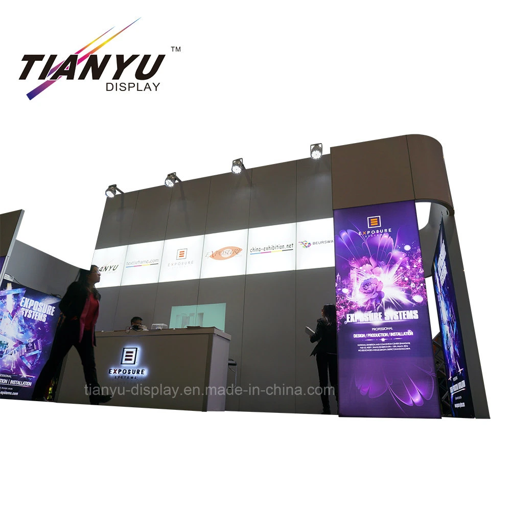 Tianyu M-Series System Custom Design Reusable Aluminum Trade Show Stand Exhibition Display Stands Booth