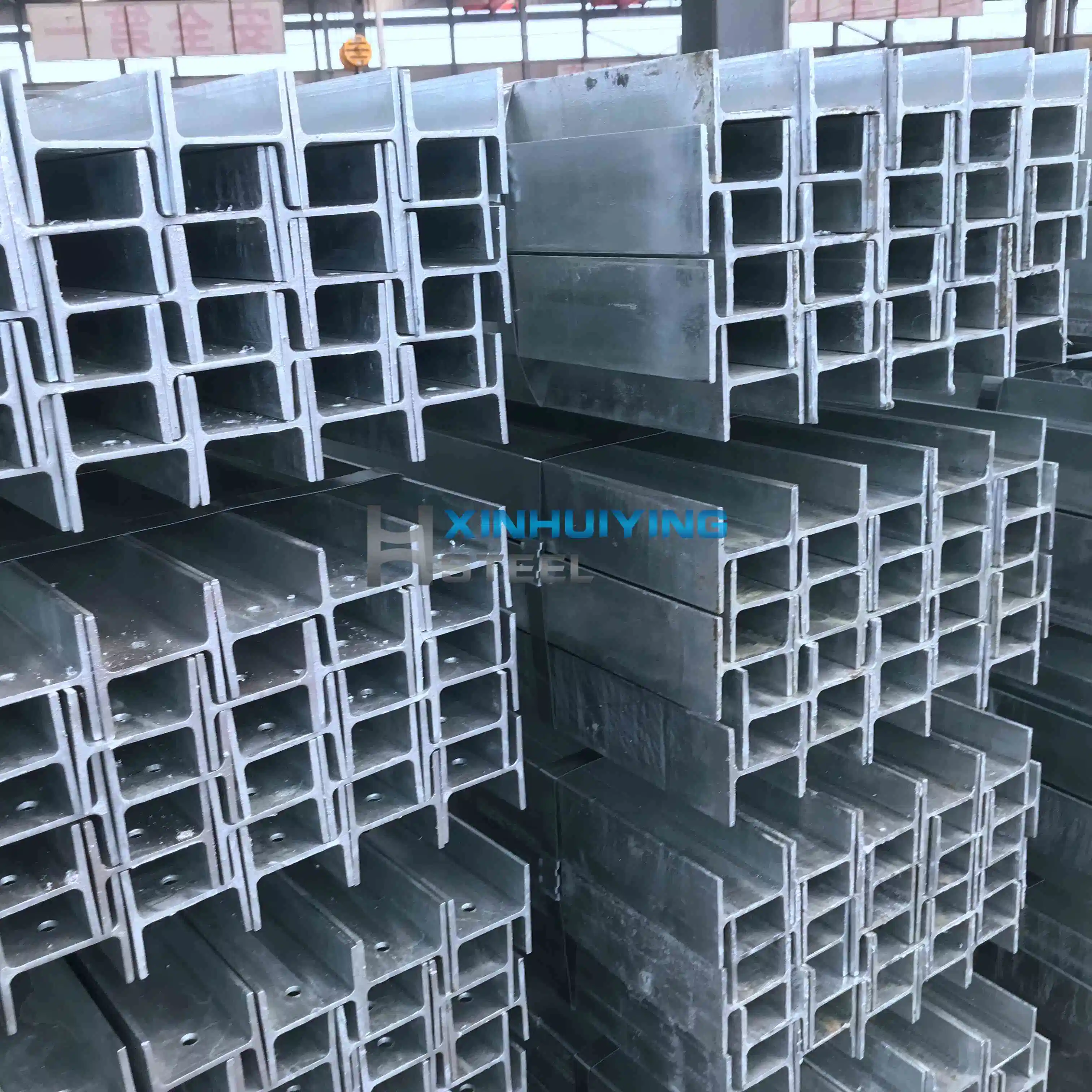 China Manufacturer Prefabricated Hot DIP Galvanized Slotted Steel Beams Competitive Steel I Beam H Beam Prices