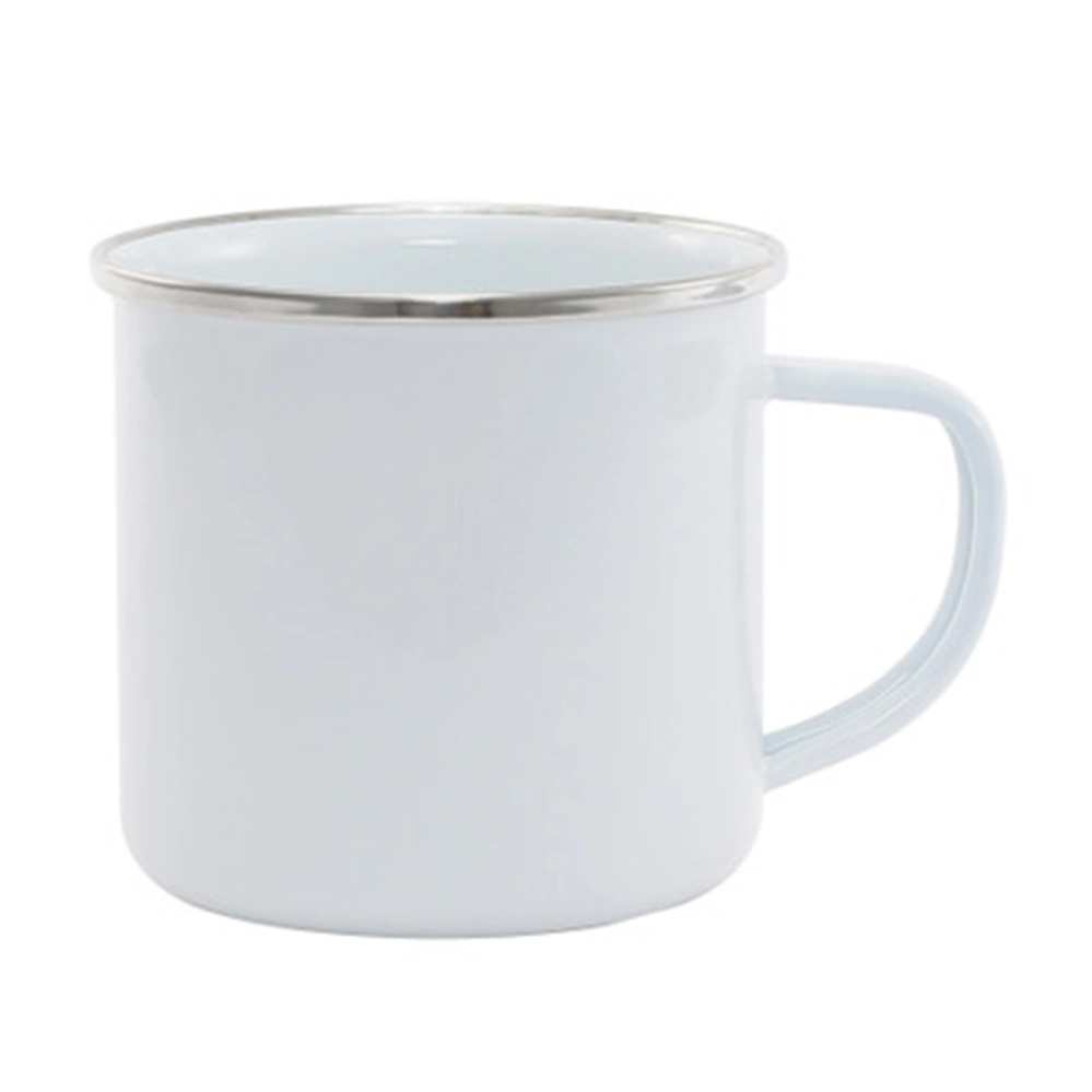 Sublimation personnalisé pas cher de qualité blanc Enamel Mug Daily café Mark en émail