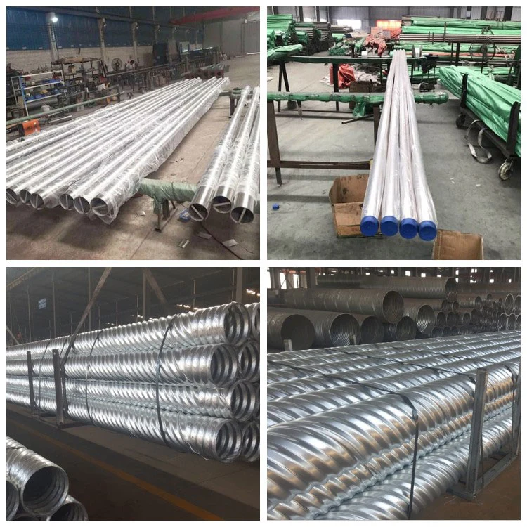 Corrugated Stainless Steel Tubing with Corrosion Flexible Ss Braided Metal Pipe Water Gas Tube