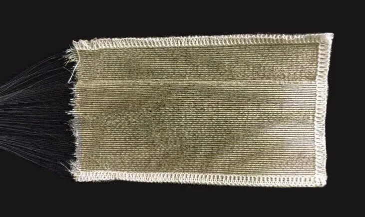 Sécher la dentelle Hairy lueur dans l'obscurité lumière LED lumineux jusqu'émettant de tissu de fibre optique