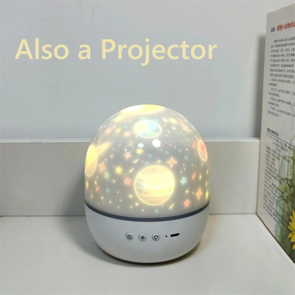 Estrellas de noche la luz del proyector de 360 grados de rotación para niños