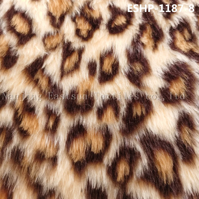 100% Polyester Jacquard Faux Sherpa Fur Eshp-1187-6