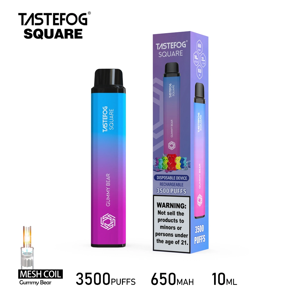 Usine Vente en gros E cigarette jetable Tastebrug Square Vape rechargeable 3500 Bouffées