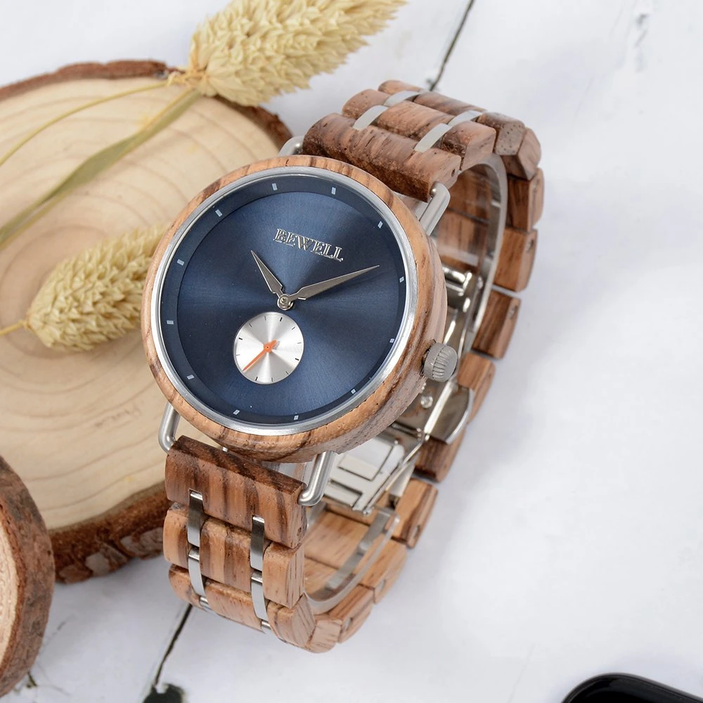 Moda 2023 Logotipo personalizado Relojes de madera de bambú para hombres y damas