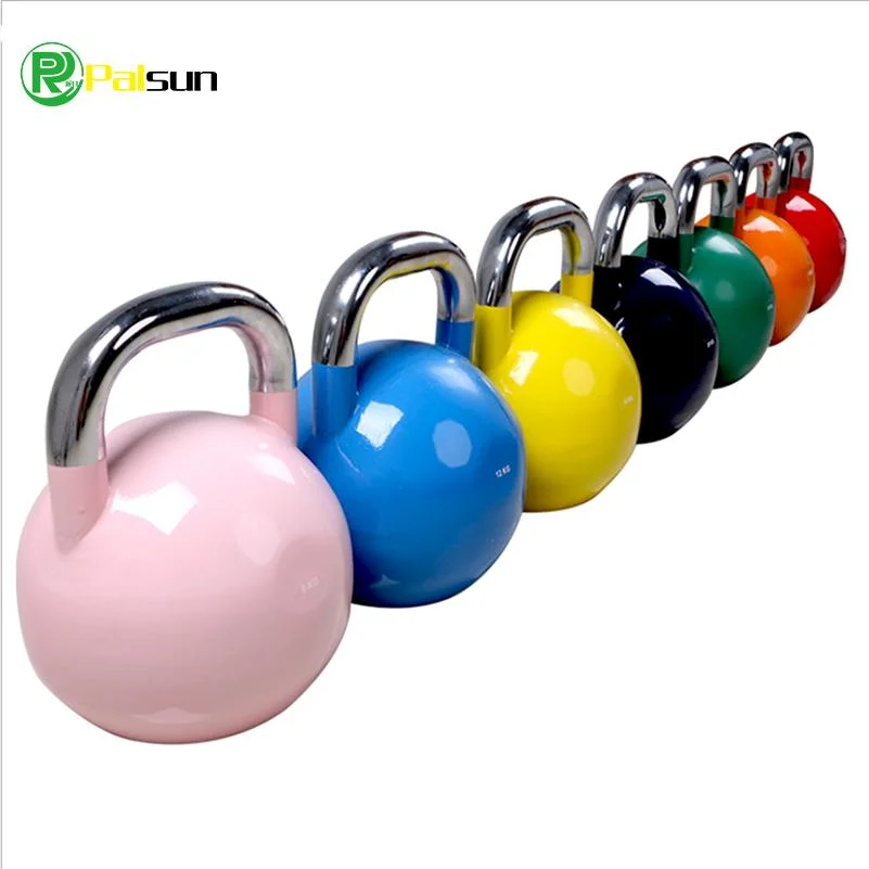 Color Steel Competition Kettlebells Adjustable Cheap Cast Iron Kettlebell with High quality/High cost performance 