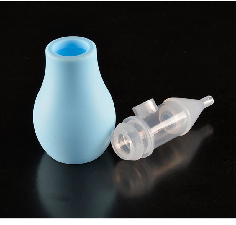 Segurança para bebés Anti-refluxo Manual natural plástico silicone nariz do bebé Aspirador nasal mais limpo para bebé