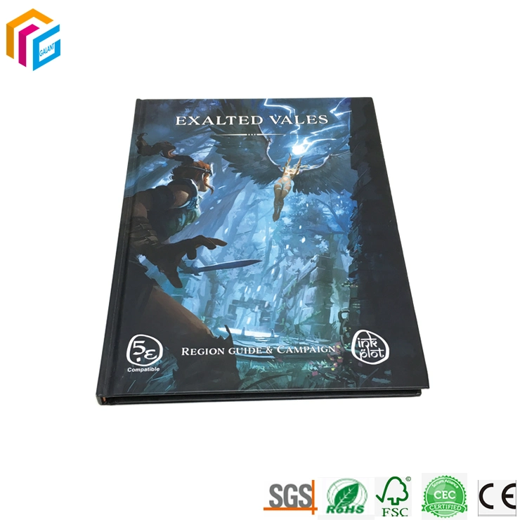 Custom Print Booklet Catalog Full Color Hardcover Film Laminated Glossy Cover Book Printing