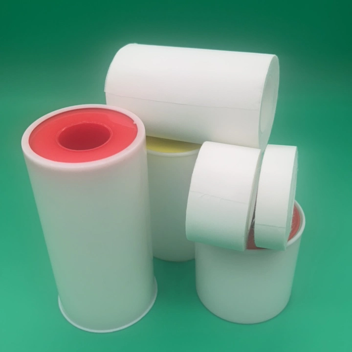 Medical Disposable Adhesive Skin Color White Color Silk Plaster Bandage Surgical Silk Tape for Wound