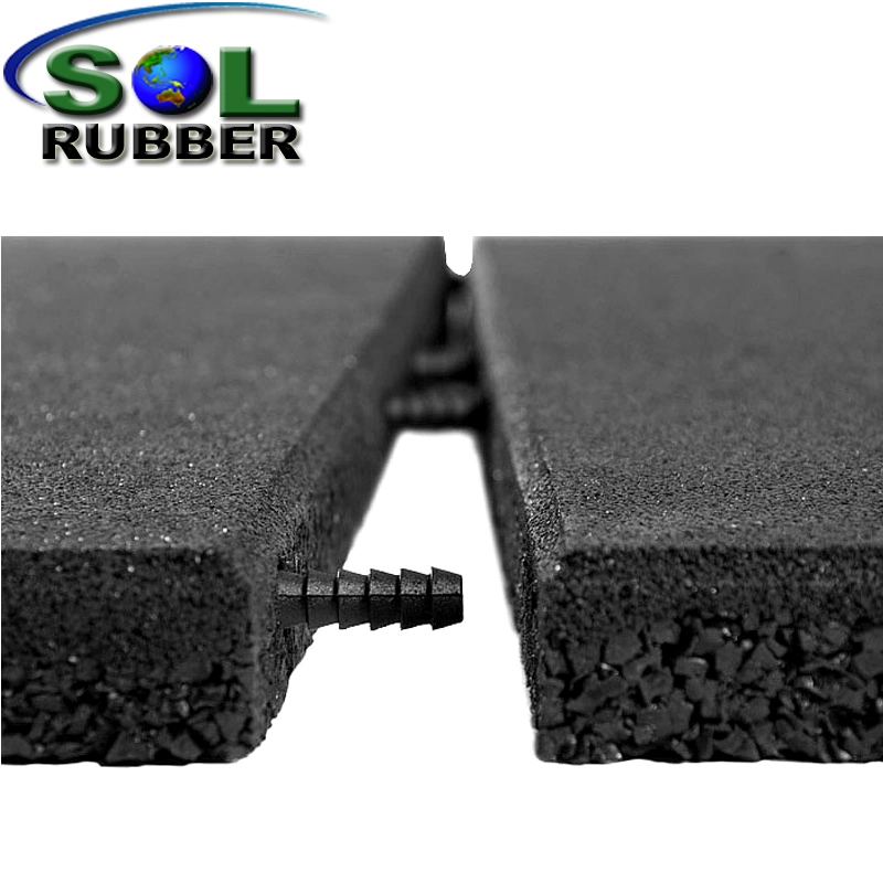 Sol Rubber Safety Protection Outdoor Playground Floor Tile Rubber Mat