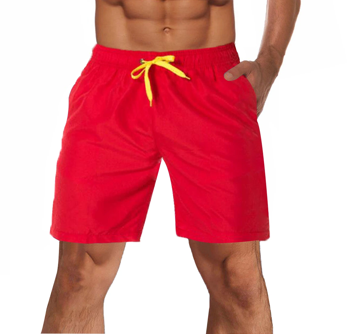 Custom Wholesale/Supplier Summer Beach Running Elastic Waist Polyester Gym Mens Beach Short