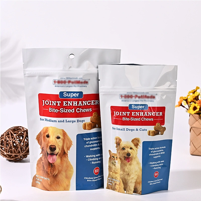 De fundo plano Bolsa Resseláveis Premium Pet Food fabricante de embalagens para 15kg de matéria seca para cães gatos Bag 20kg