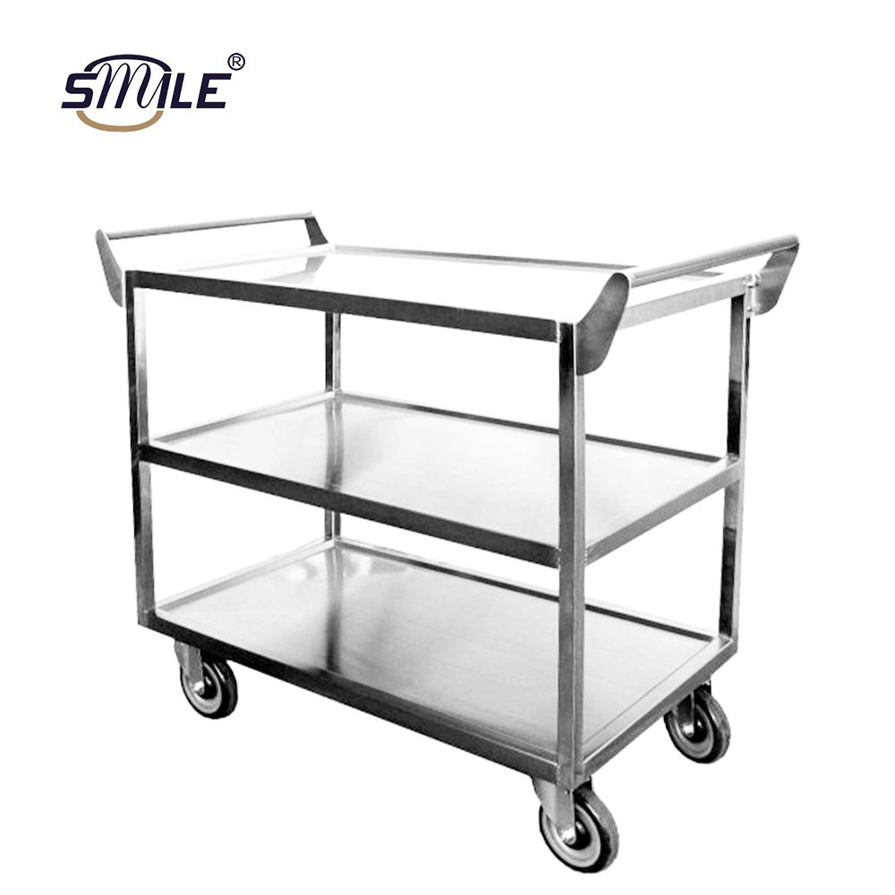 Smile High Quality Hospital Medical Trolley Emergency Stainless Steel Treatment Trolley Surgical Instruments