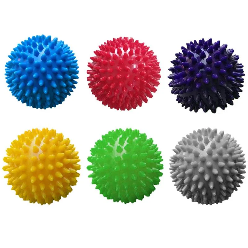 1pcs 9cm Yoga Masaje Ball Spiky Trigger Point Cuidado de la Salud Alivio