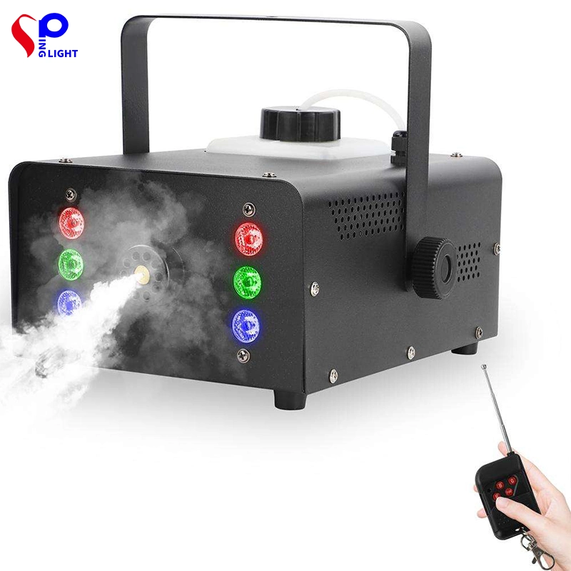 6PCS LED RGB Lighting Fog Machine Stage Light LED Disco Light for Wedding Smoke Machine