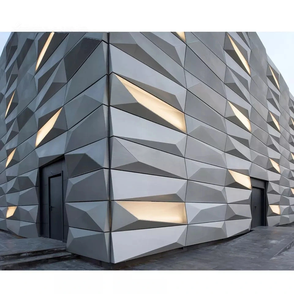 Decorative Metal Facade Aluminum Perforated 3D Wall Panel