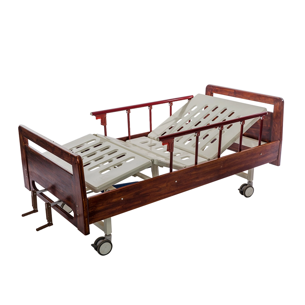 2 Function Wood Bedframe Medical Bed for Home Use Bc02-2c