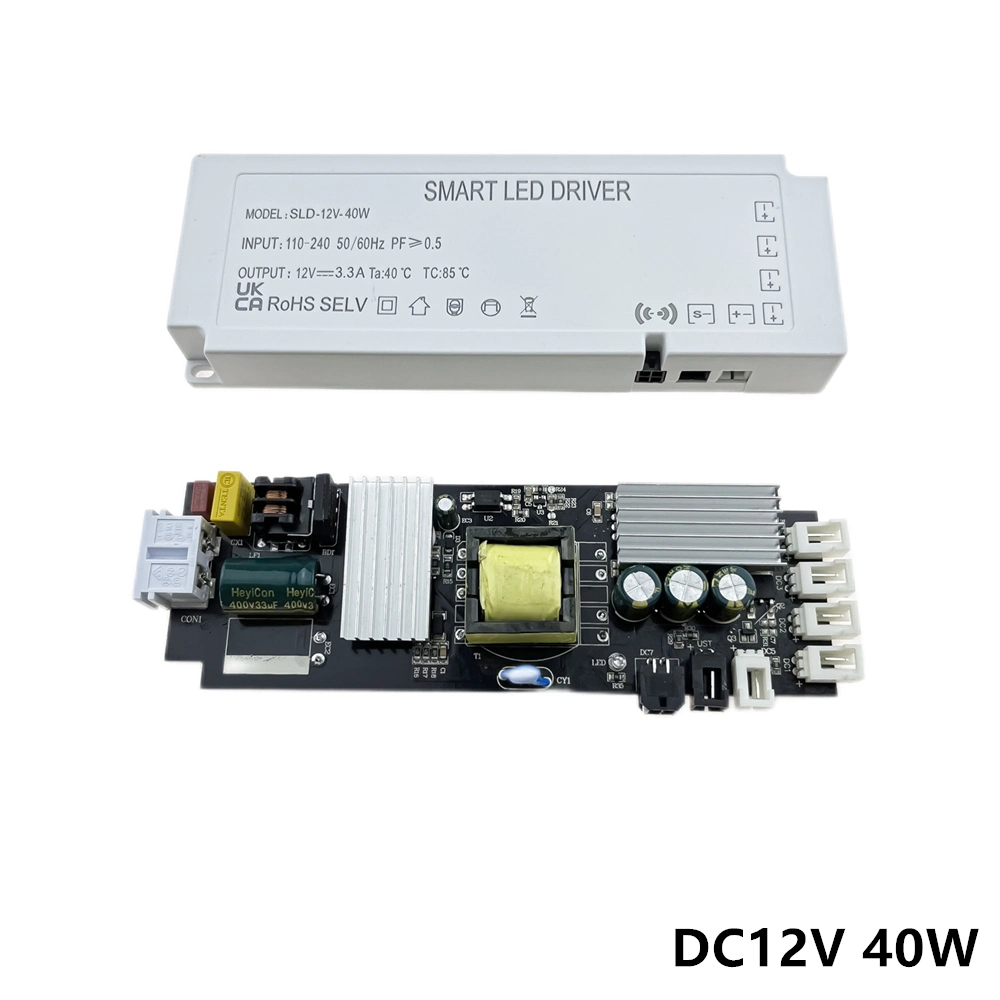 Control del sensor de 12 voltios de tensión constante de 24W 36W 40W 60W 100W de luz LED tira de 150W Fuente de alimentación 12V.