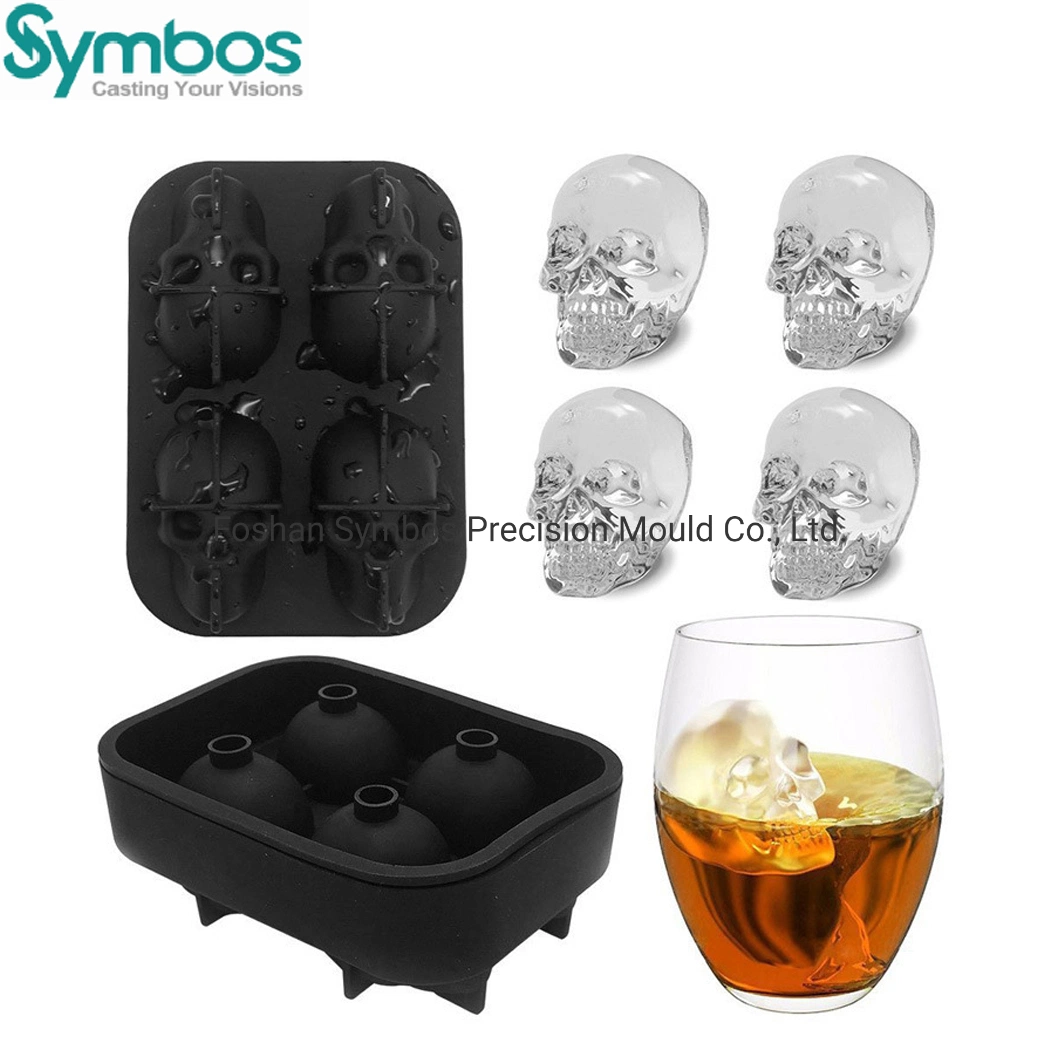 Whiskey Round Mold Silica Gel Spherical Ice Mold Silica Gel Ice Hockey Form Diamond Ice Lattice