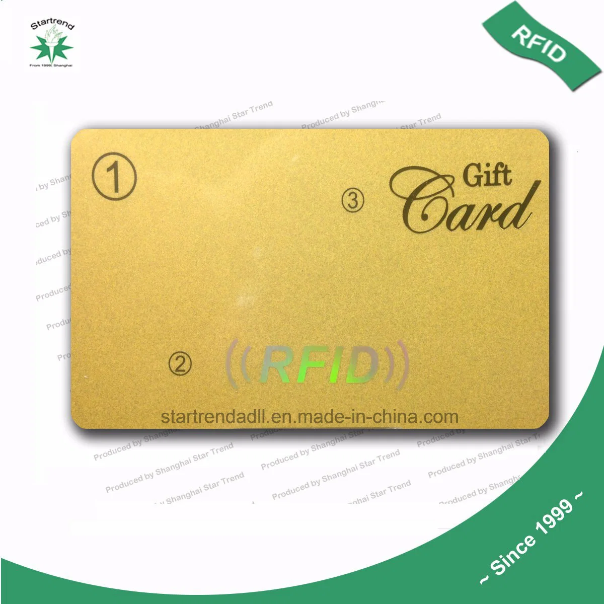 Plastic VIP Card Gift Card Loyalty PVC Card with Silk Screen Gold/Hot Stamp Gold/Laser Stamping Gold