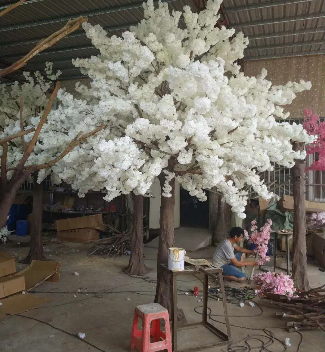 Decoración de salón de banquete de árbol de cerezas artificiales