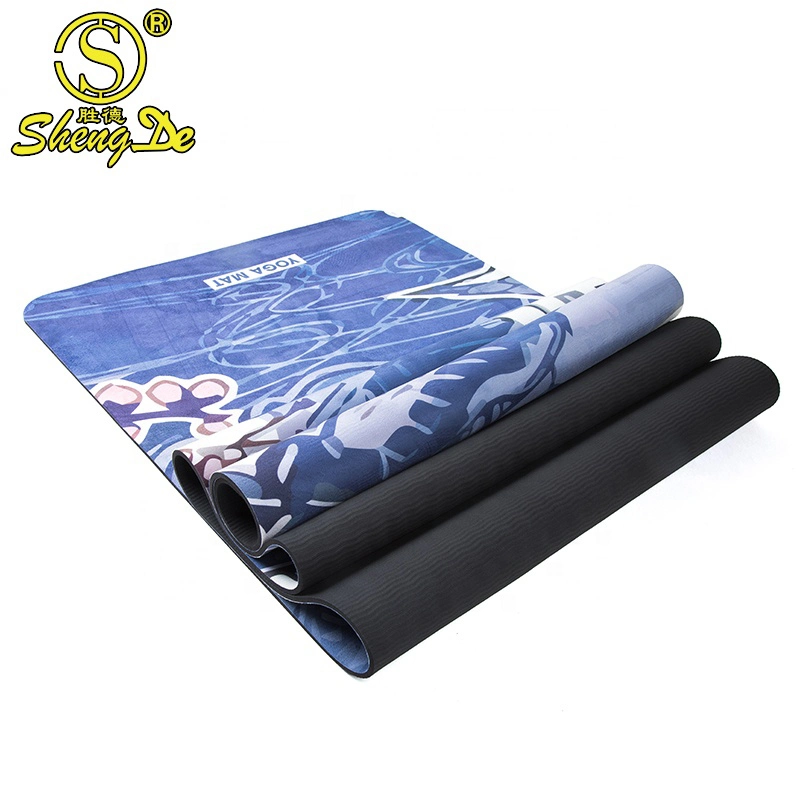 Fitness Gym Colorful Outdoor Soft Suede TPE Yoga Mat