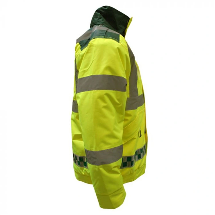 Chaqueta retardante de llama reflectante de seguridad Ropa de trabajo fluorescente