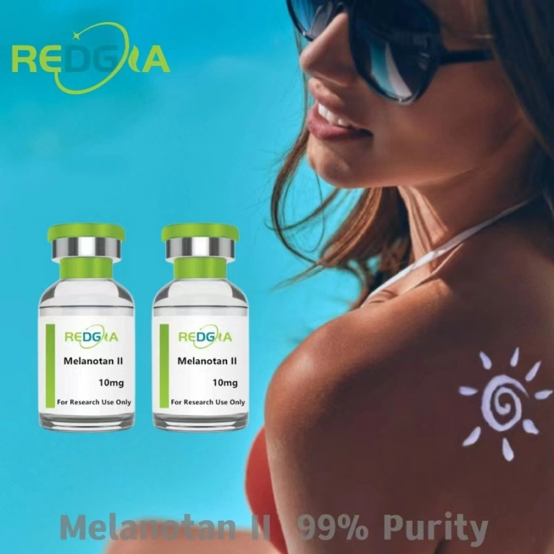 Preço Atacado 99% pureza Mt-2 Melanotan II peptídeos pó CAS 121062-08-6 Mt-II MT2 Melanotan-2 para bronzeamento de pele