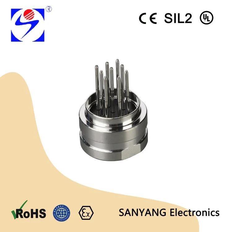 Glass Connector 2/4/6/9 Pins with High Temperature Resistance for Gas Meter