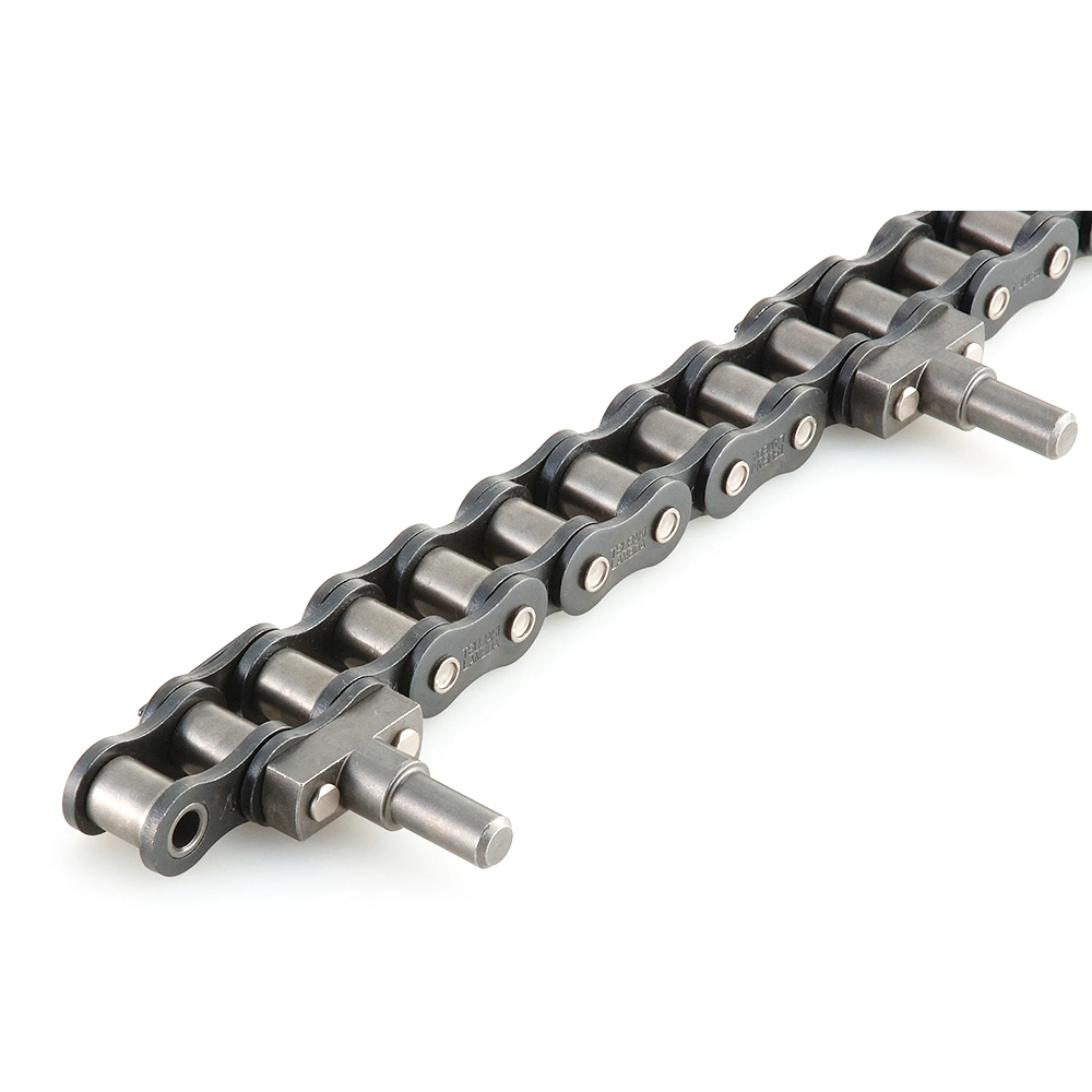 Steel Conveyor Hollow Pin Short Pitch Transmission Motocycles Bush Heavy Duty Cranked Link Sleeve Offset Drive Flat Top Pintle Drag Table Top Car Parking Chains