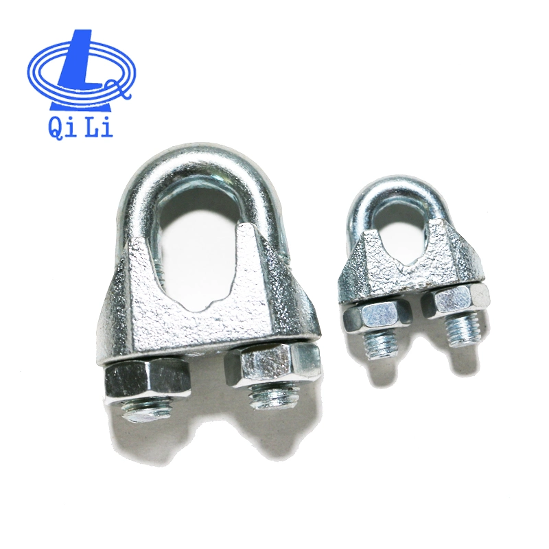 ISO Certificated Factory Supply DIN741 Galvanized Malleable Wire Rope Clip