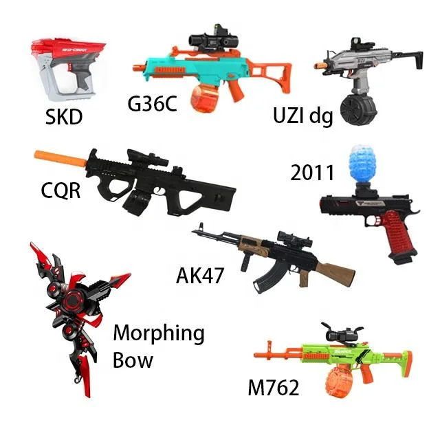 Recarregável modelos Multi baratos AKM 47 Gel Blaster Gun Water Pistola com esferas de gel Toy Splatter Ball Gun para criança