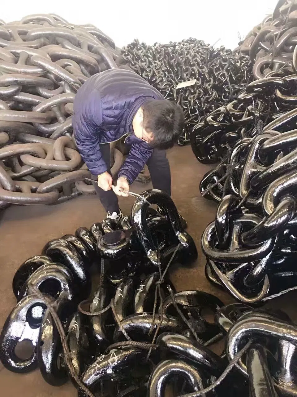 China Hot Sale with Certificates Stud Link Anchor Chain Galvanized