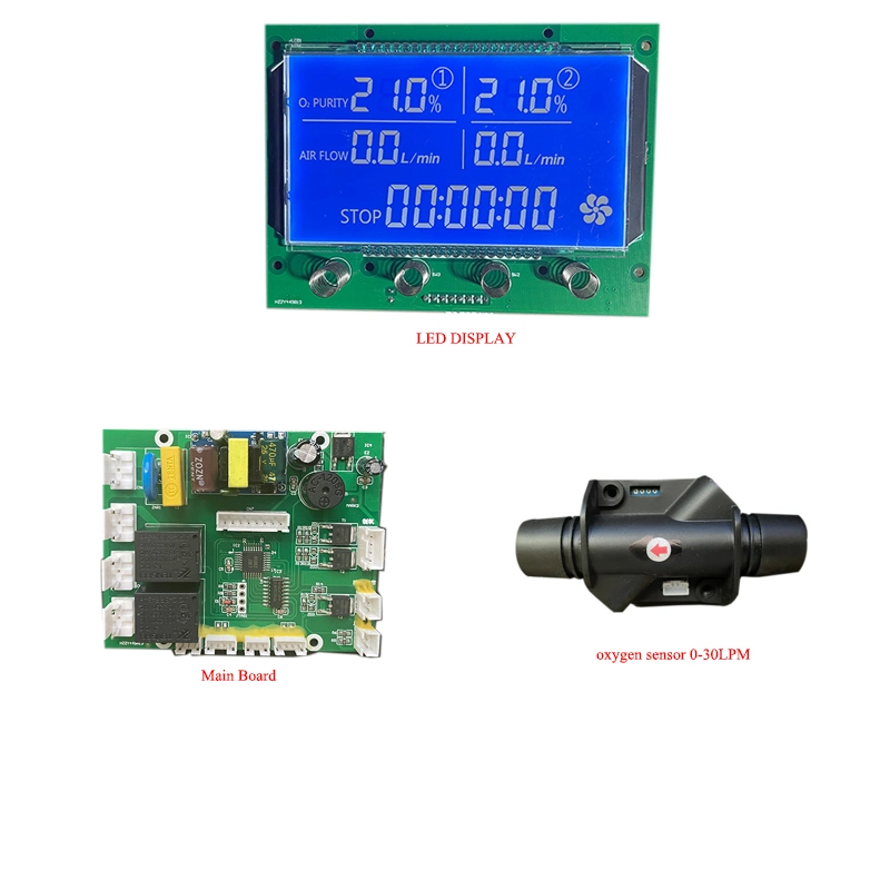 Real Time Display of Oxygen Gas Flow and Purity PCB Electrical Board