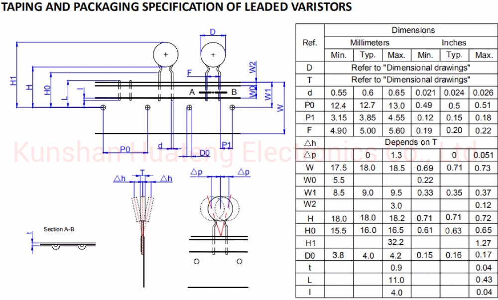 07D390K electronic components semiconductor Varistors