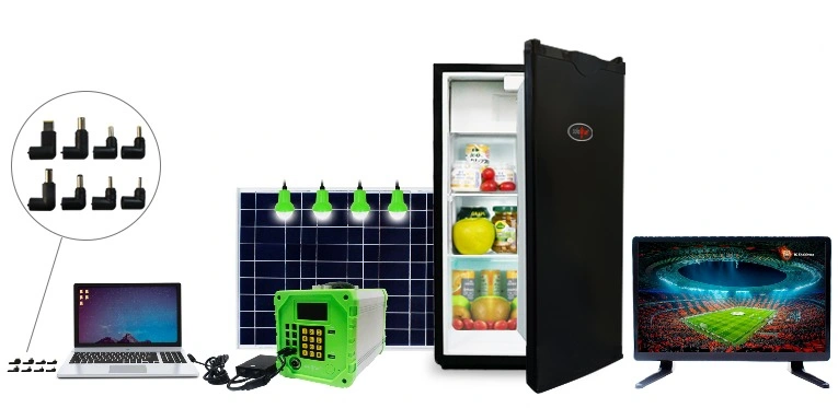 Solar Powered Mini Refrigerator DC 12V Portable 90L Mini Fridge