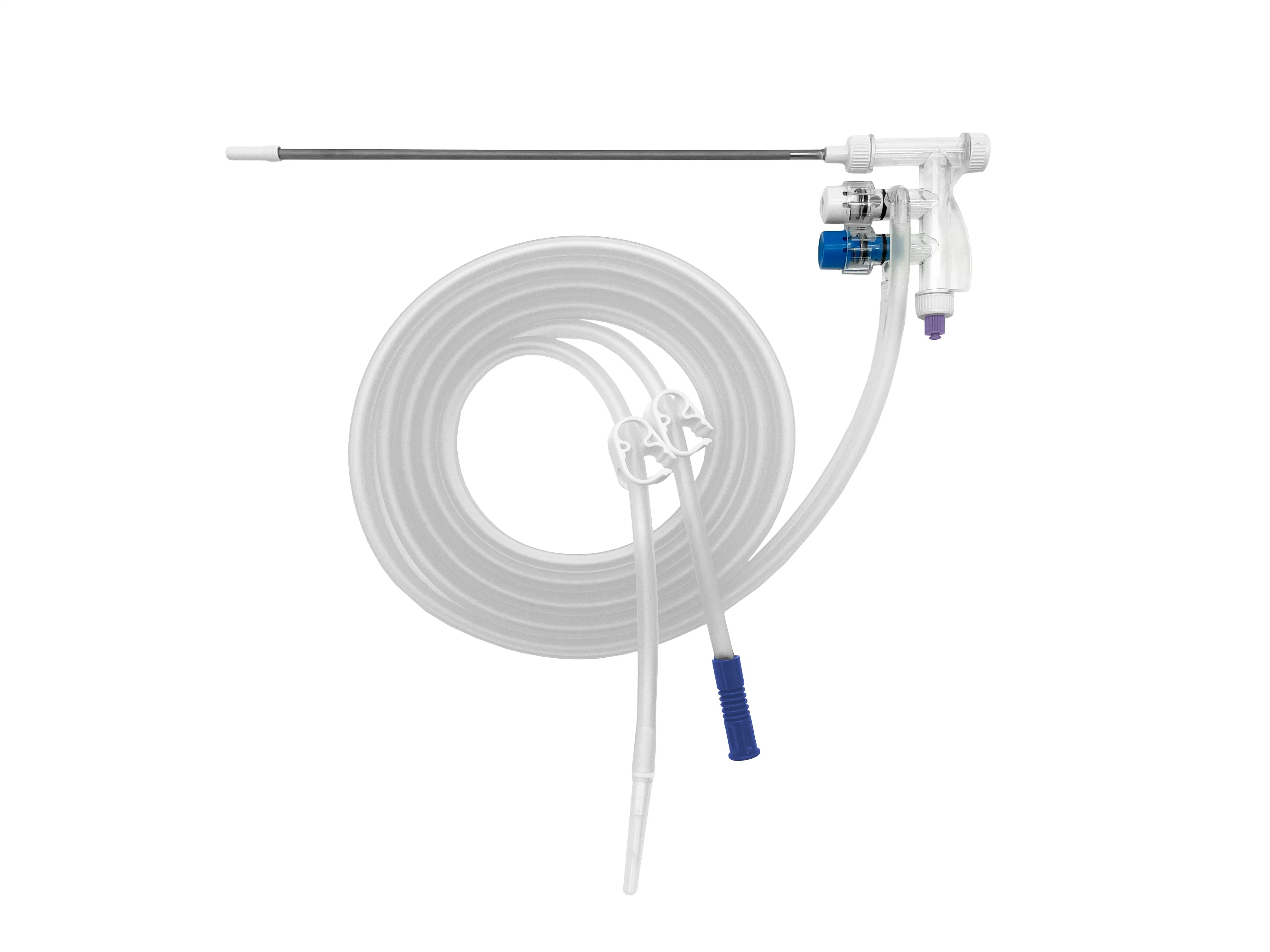 Dispositivo de succión de enjuague laparoscópico desechable para irrigación médica