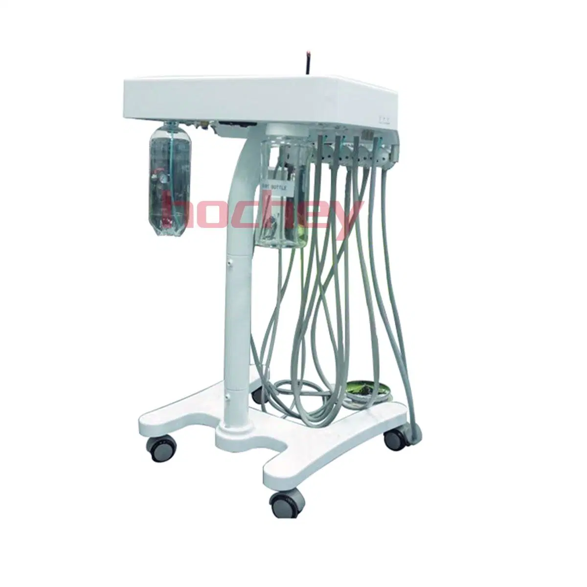 Portable Dental Carts Unit Mobile Dental Unit Trolley with 3way Syringe LED Curing Light Ultrasonic Scaler Veterinary Dental Unit