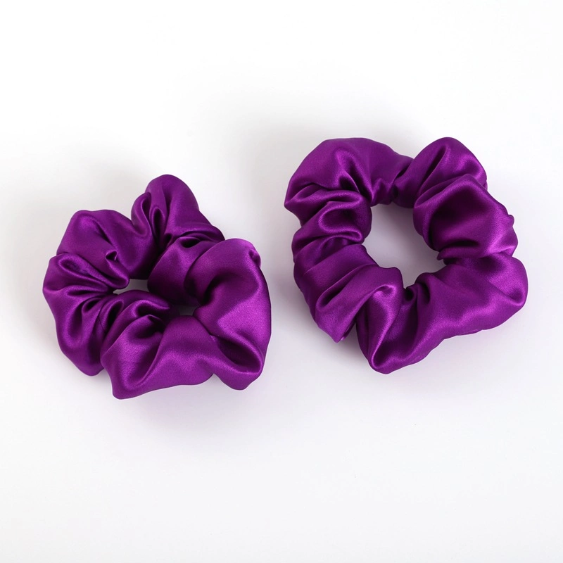 Various Fashion Plain and Print Silk Scrunchies