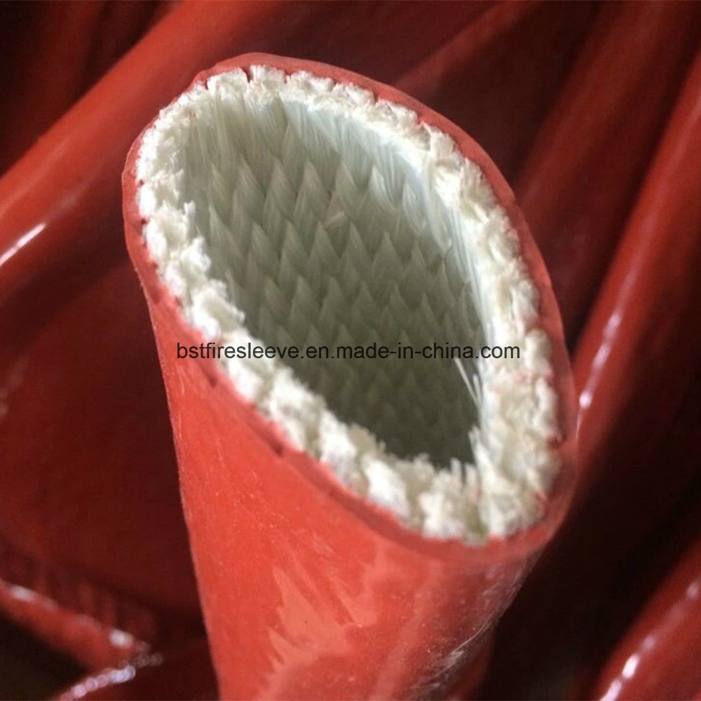 Molten Metal Splash Radiant Heat Abrasion Resistant High Temperature Protection Materials Fire Sleeve Silicone Braided Insulation Hose Fiberglass