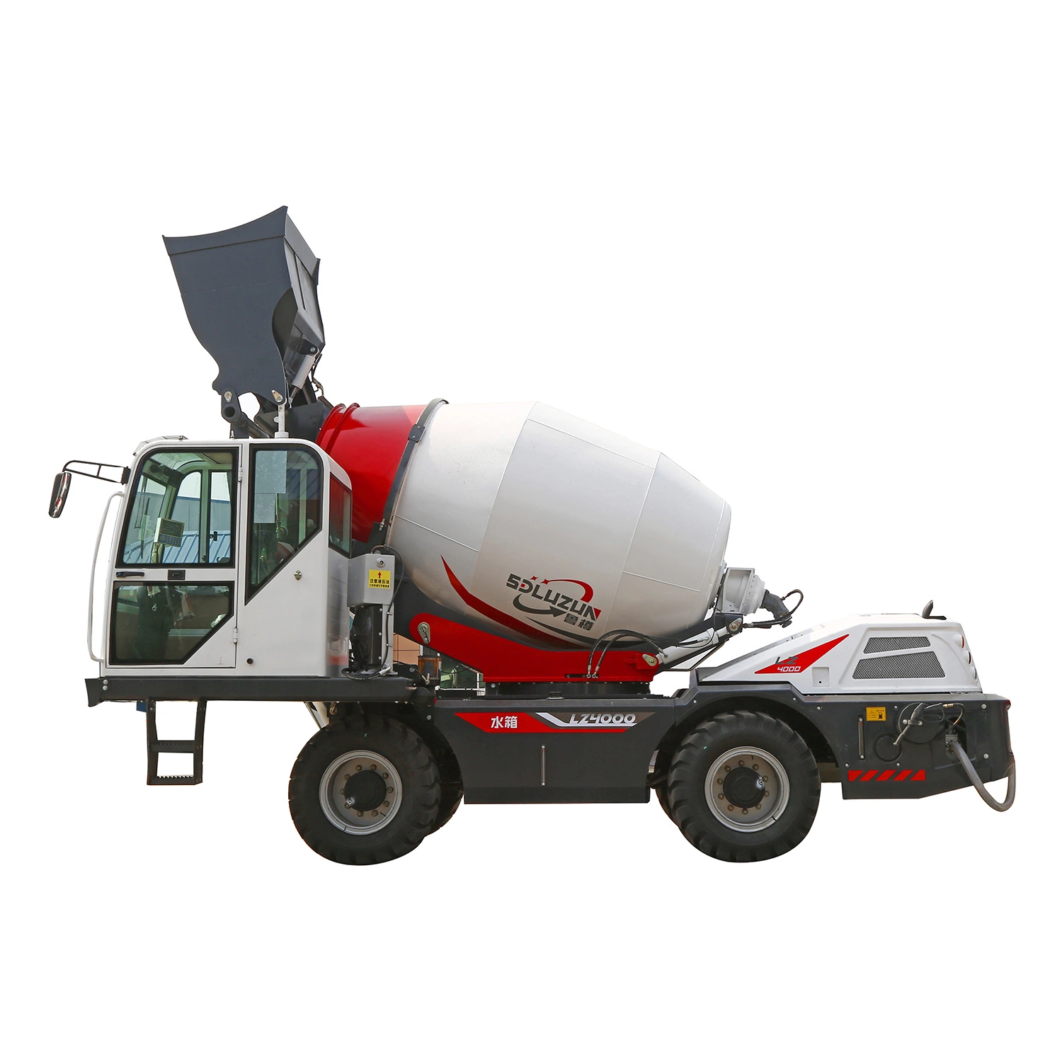 New Upgraded Lz4000 Self Loading Concrete Mixer for 4 Cbm