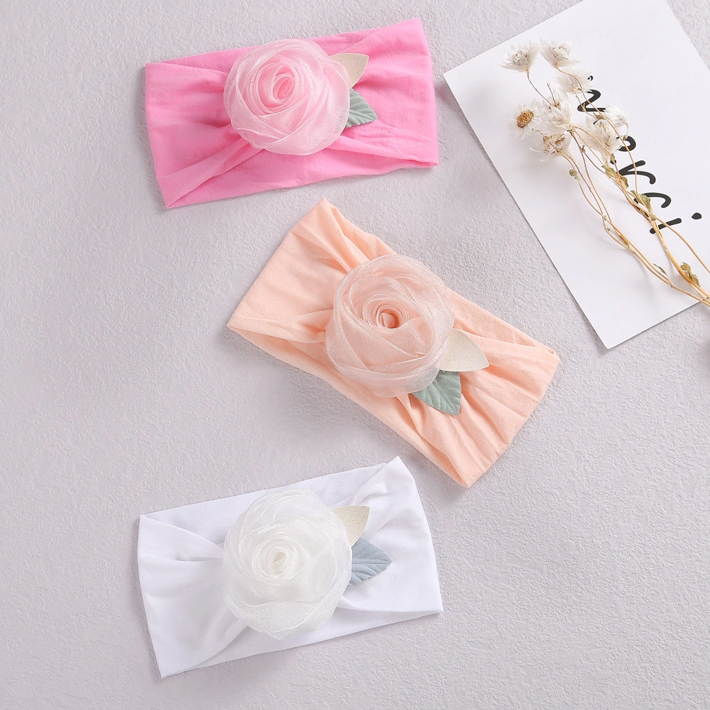 Children's Hair Jewelry Baby Three-Dimensional Baby Hair Band Wholesale/Supplier Hair Accessories Hair Ornament Cotton Silk Soft Headband