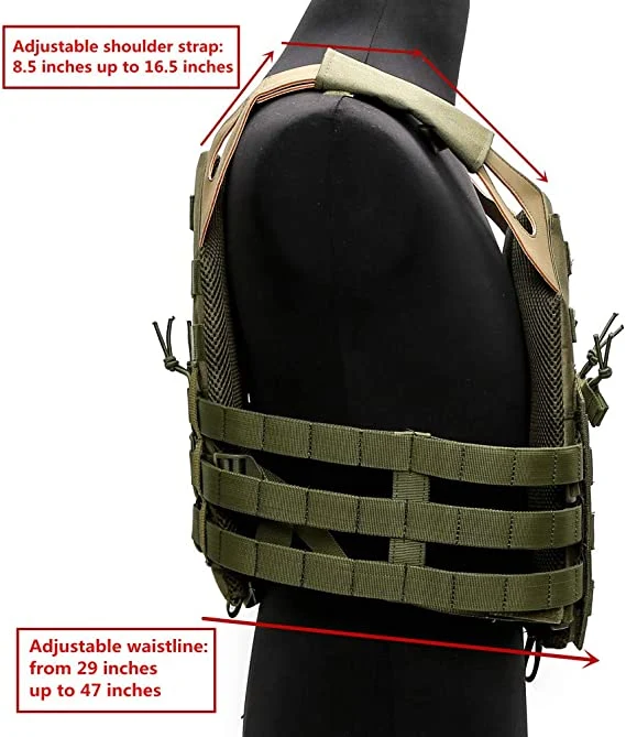 Tactical Outdoor Molle Breathable JPG Vest Game Protective Vest Modular Chest Set Vest for Fun