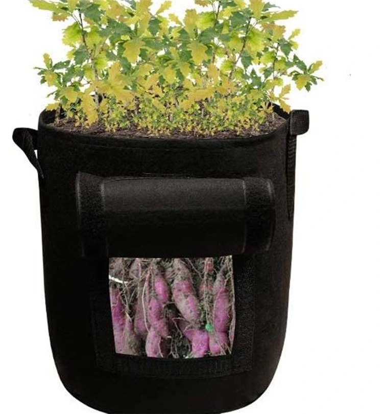 Felt Grow Bag Fabric Grow Root Control Container Bag Plant Pot for Gardening Supplies