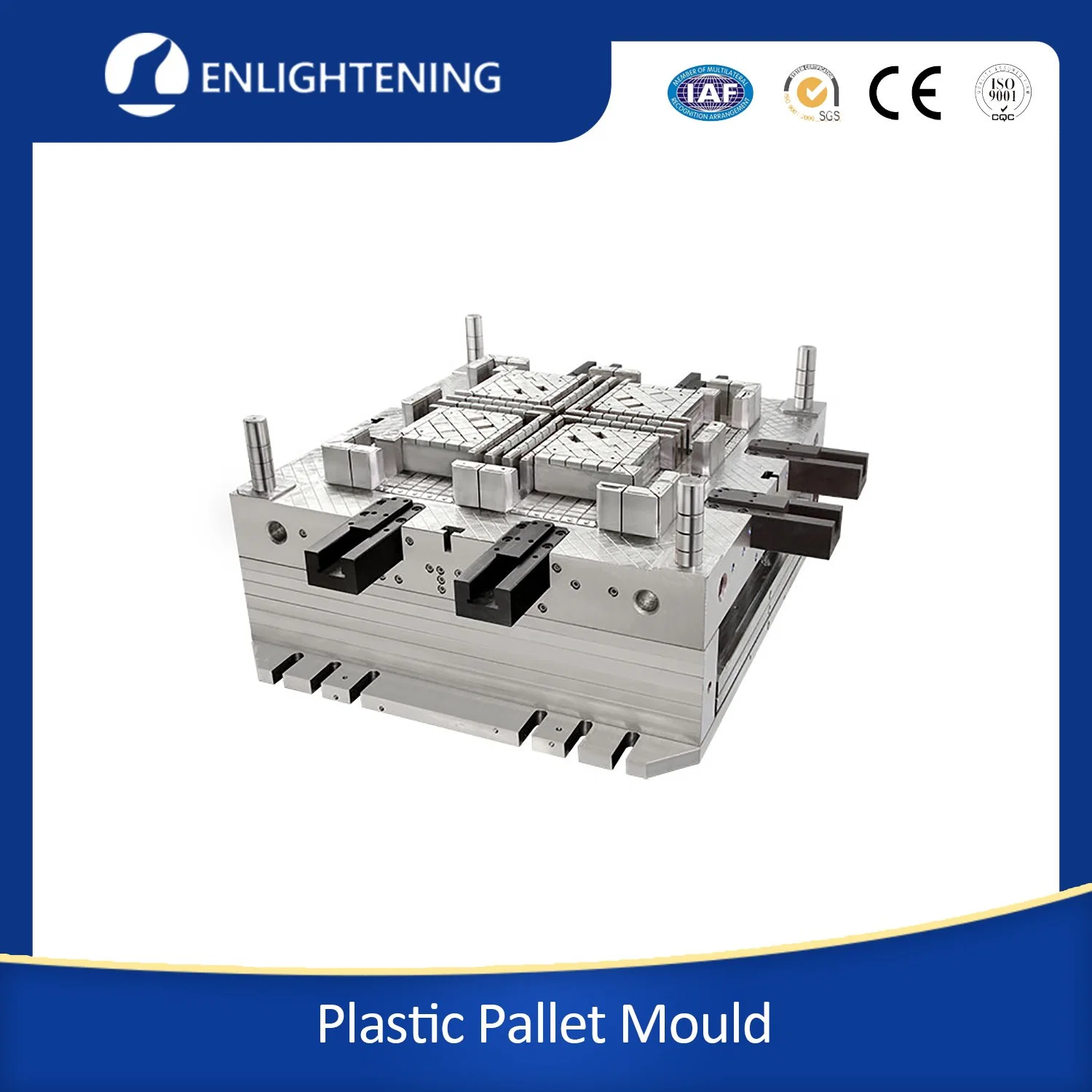 High quality/High cost performance  Medium Duty Low Price Industrial Plastic Pallet Injection Mold Molding for 140*120*15cm Nestable Pallet Make