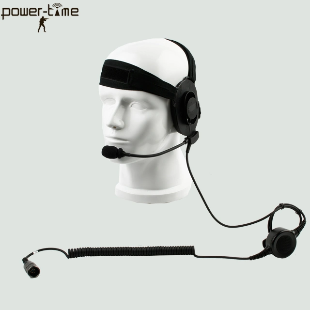 Lightweight Single-Ear Ptt Headphone for Prc Radio